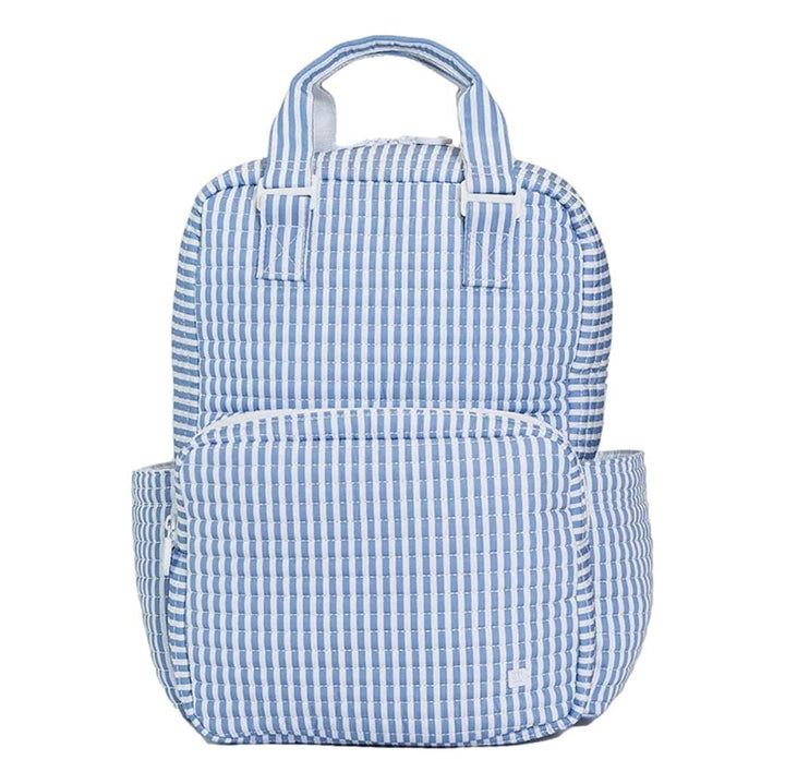 Quilted All You Need Bag- Hamptons Floral Diaper Bag TRVL Design Pimlico Stripe - Chambray 