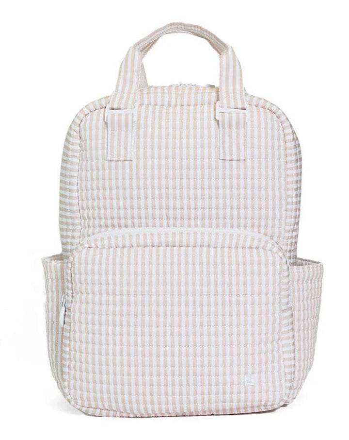 Quilted All You Need Bag- Hamptons Floral Diaper Bag TRVL Design Pimlico Stripe - Pink 