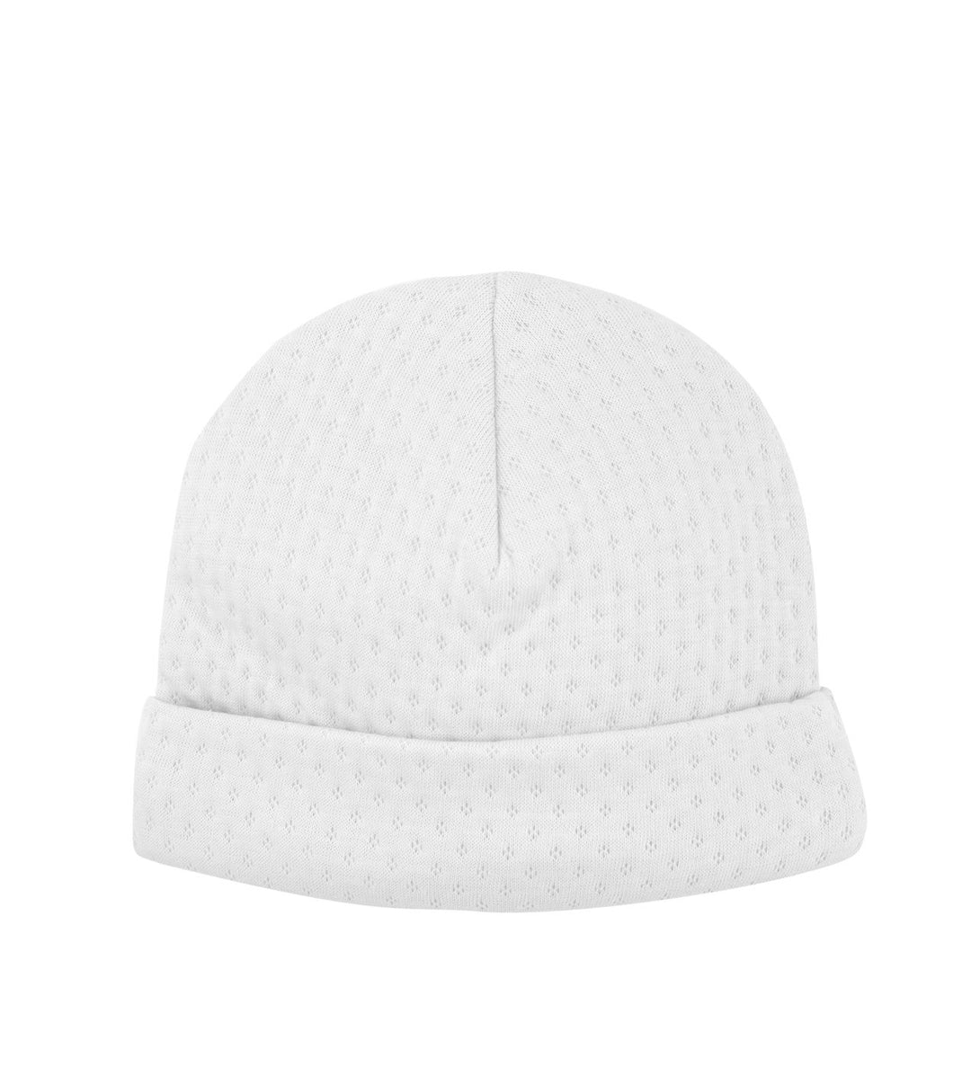 Quilted Baby Hat - White Baby Hat Kissy Kissy 