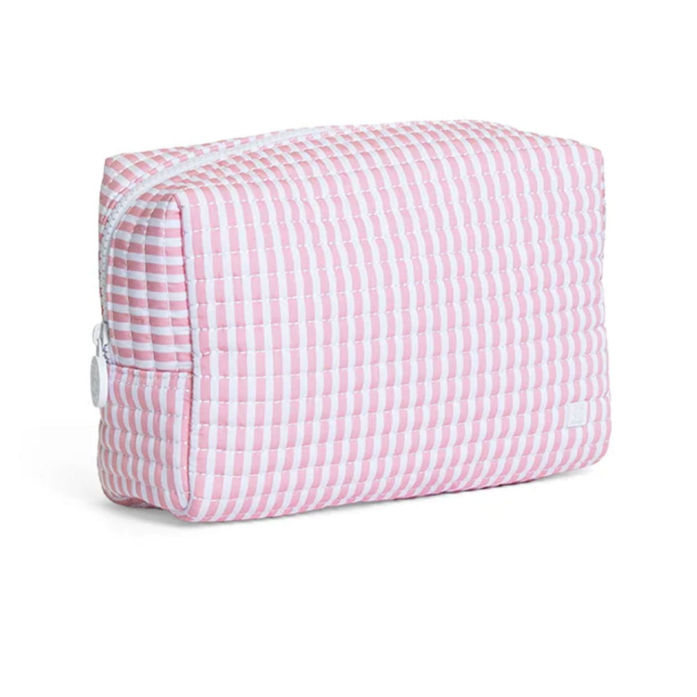Quilted Everyday Bag Diaper Bag TRVL Design Pimlico Stripe- Dusty Rose 