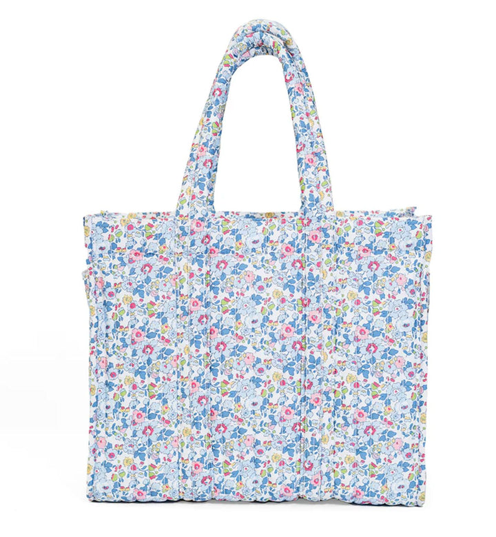 Quilted Go Go Tote - Bridgehampton Floral Tote TRVL Design 