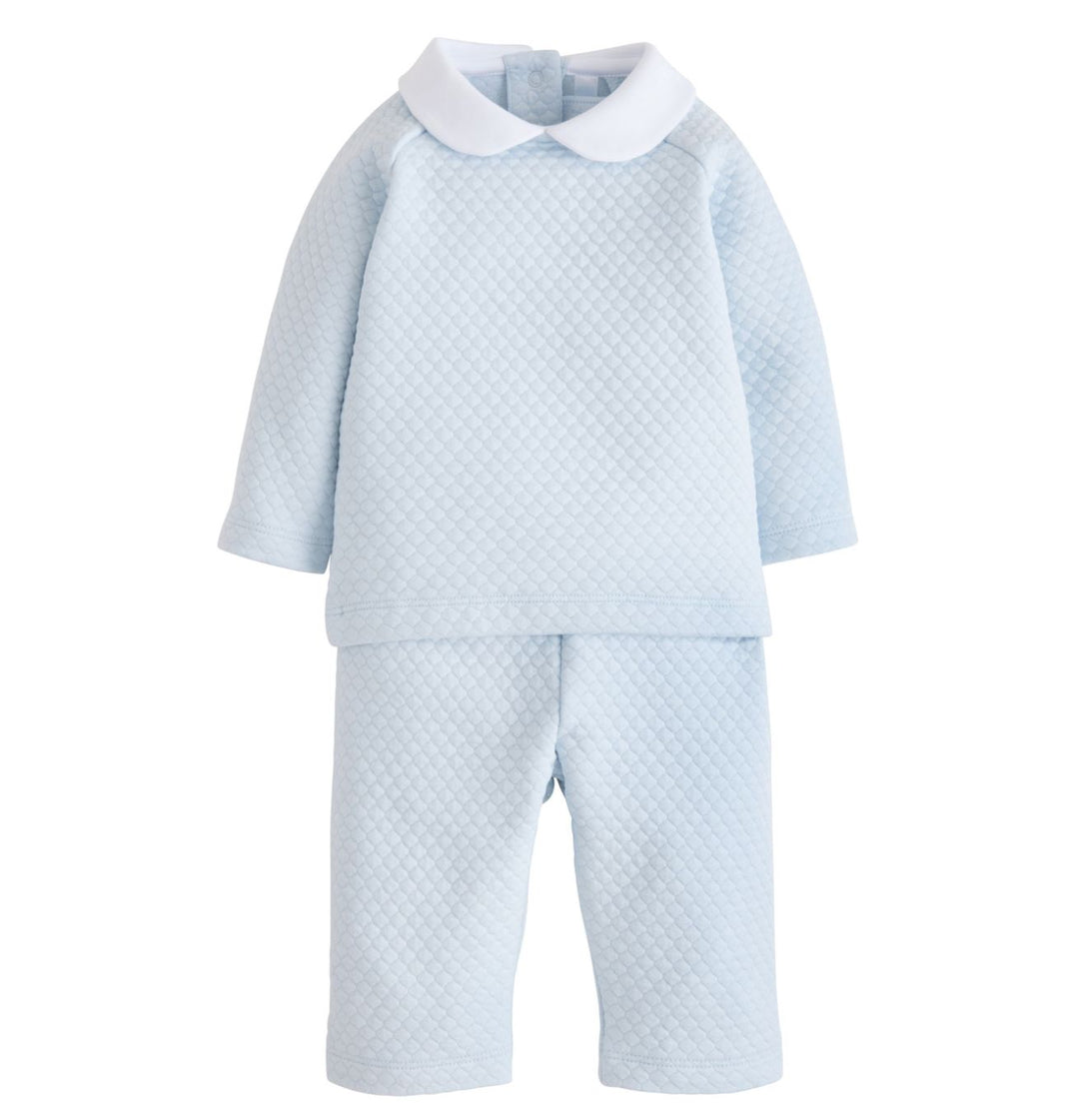 Quilted Pant Set - Light Blue Boy Set Little English 