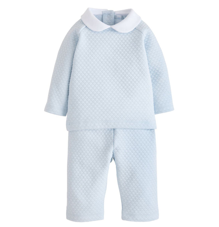 Quilted Pant Set - Light Blue Boy Set Little English 