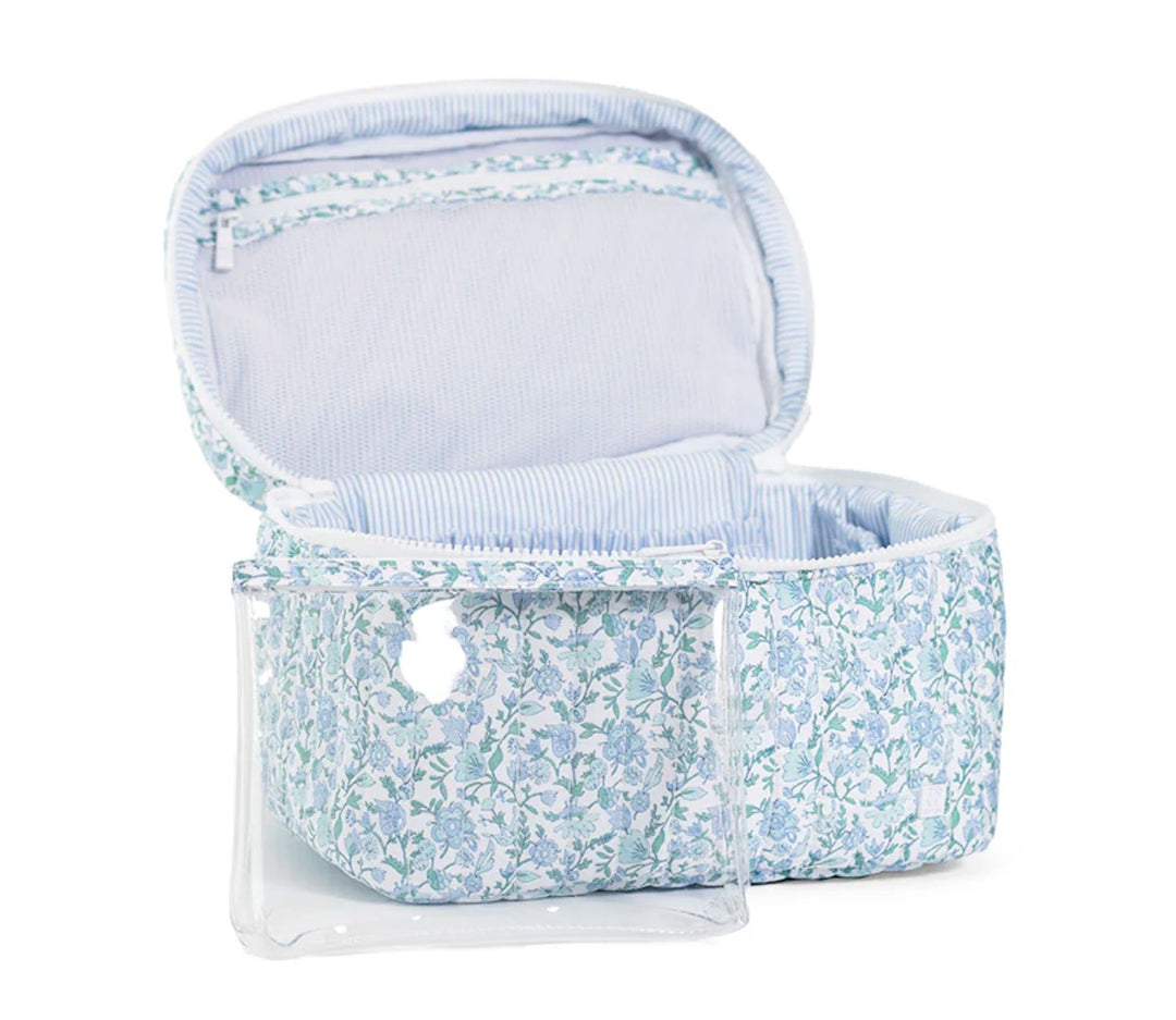 Quilted Train Set - Hamptons Floral Cosmetic/Accessories Bags TRVL Design 