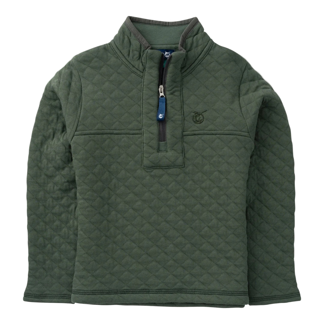 Quilted Zip Pullover - Camping Green Boy Jacket Prodoh 