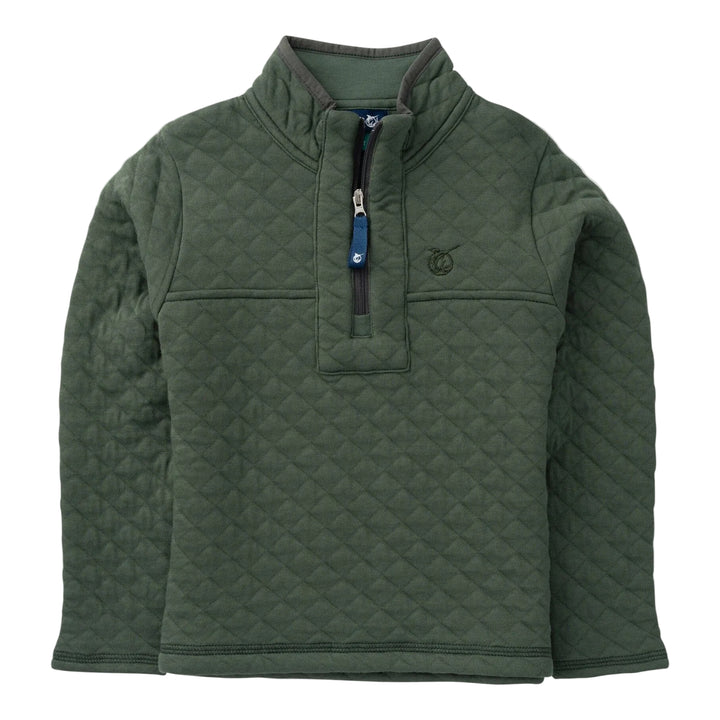 Quilted Zip Pullover - Camping Green Boy Jacket Prodoh 
