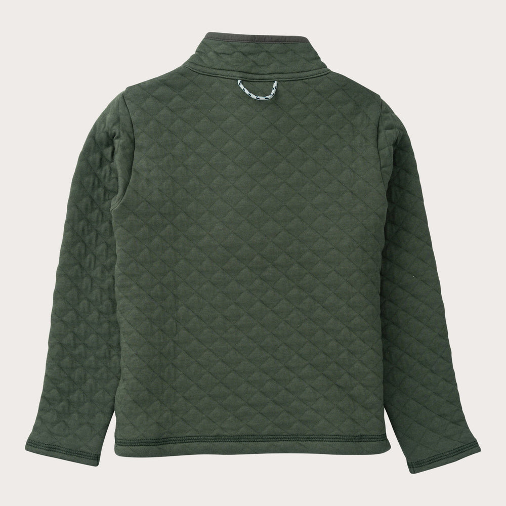 Quilted Zip Pullover - Camping Green Boy Jacket Prodoh 