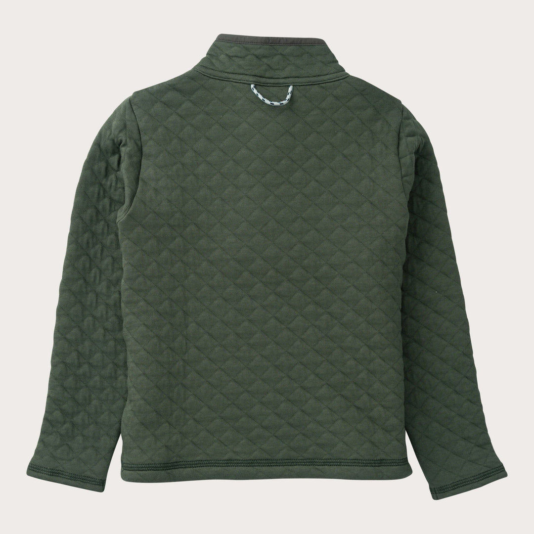 Quilted Zip Pullover - Camping Green Boy Jacket Prodoh 
