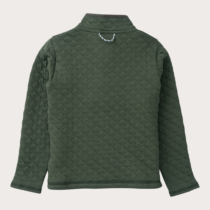 Quilted Zip Pullover - Camping Green Boy Jacket Prodoh 