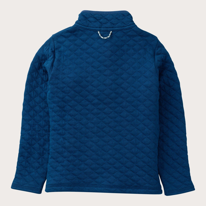 Quilted Zip Pullover - Navy Peony Boy Jacket Prodoh 