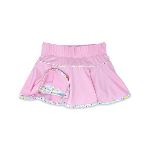 Quinn Skort - Cotton Candy Pink, Itsy Bitsy Floral Girl Skirt Set Athleisure 