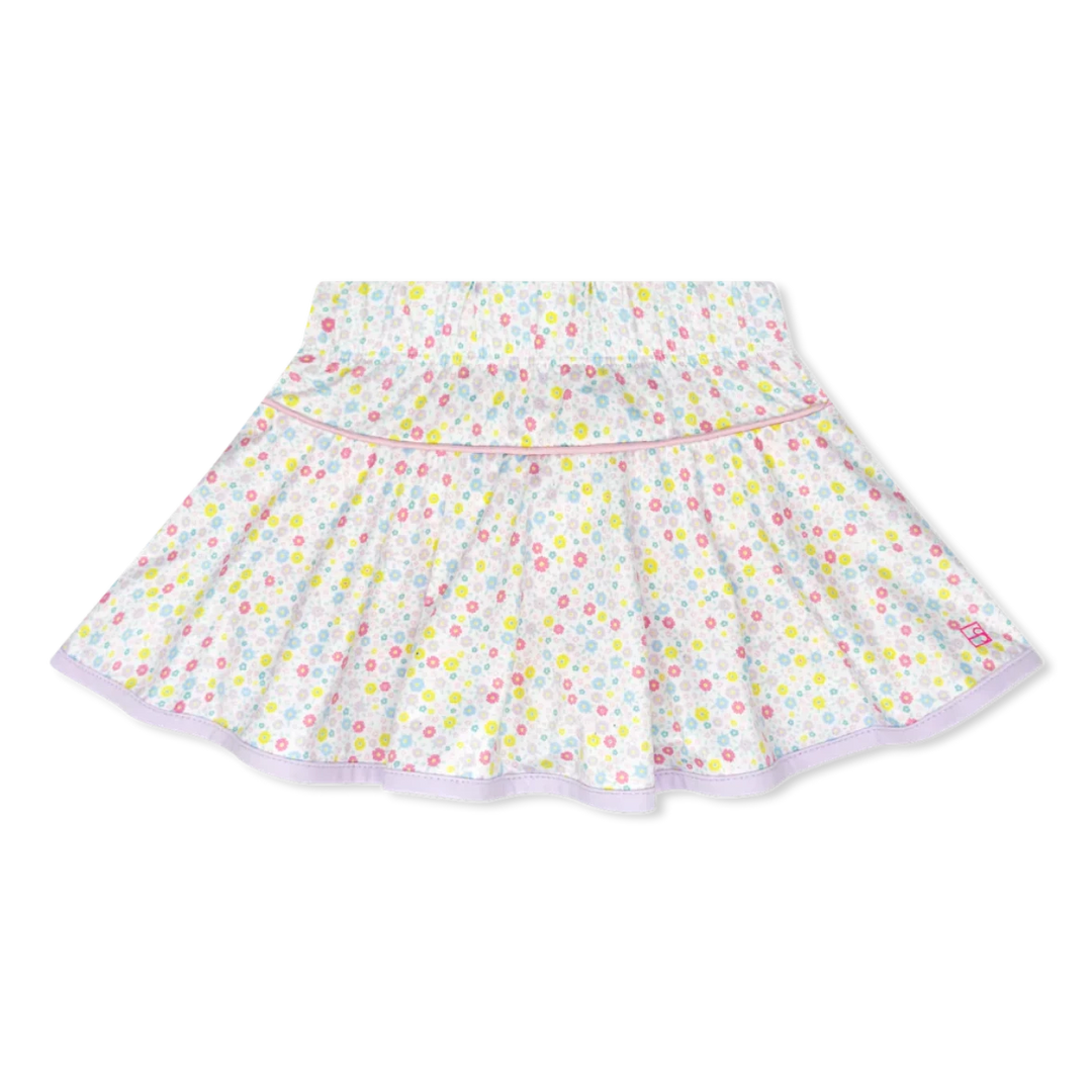 Quinn Skort - Sunny Day Floral, Cotton Candy Pink Girl Skirt Set Athleisure 