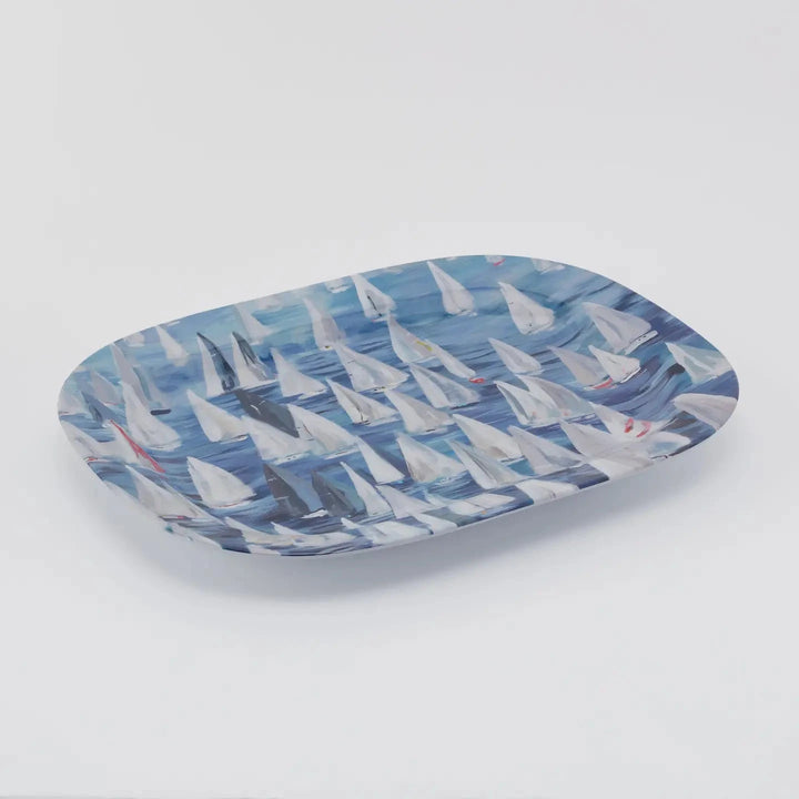 Race Day Melamine Platter Serving Piece Kim Hovell 