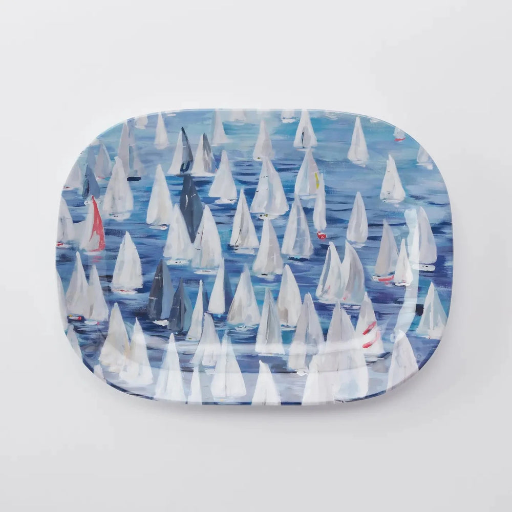 Race Day Melamine Platter Serving Piece Kim Hovell 