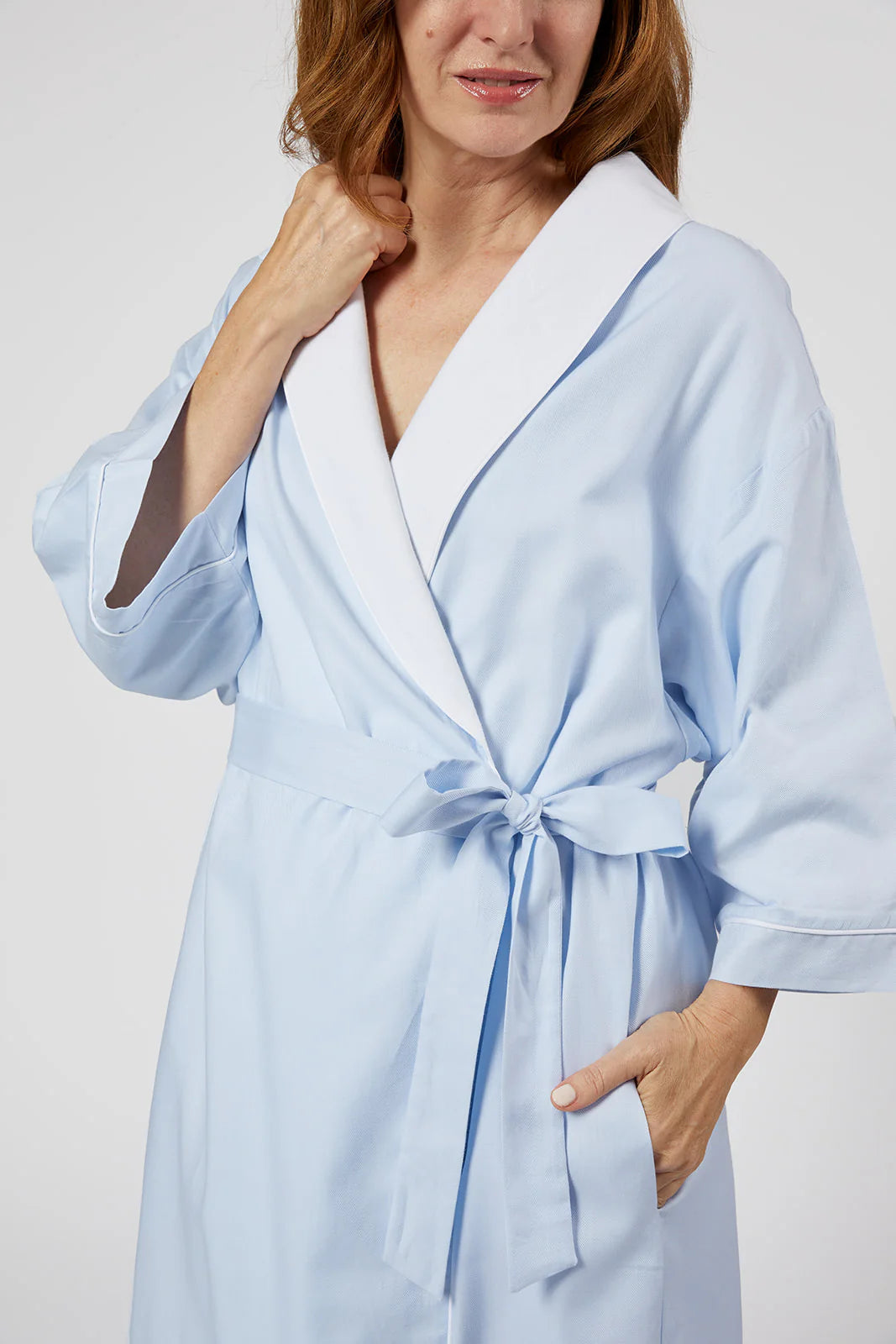 Rachael Cotton Robe Blue The Horseshoe Crab