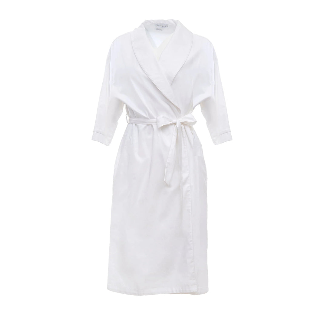 Rachael Cotton Robe - White Womens Robes Lenora 