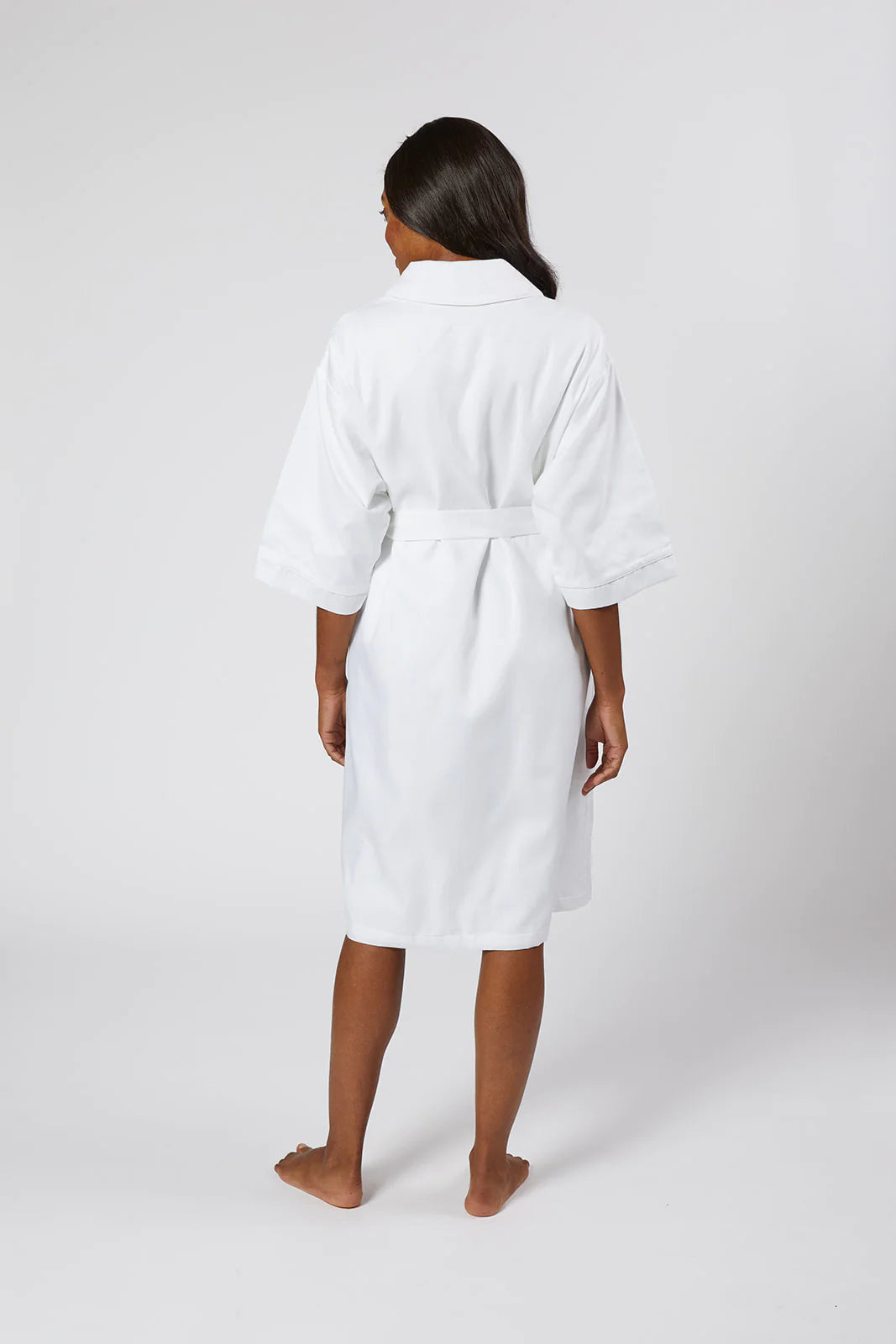 Rachael Cotton Robe - White Womens Robes Lenora 