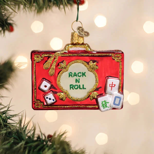 Rack n Roll Mahjong Ornament Christmas Ornament Old World Christmas 