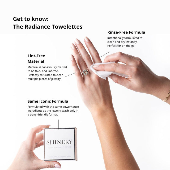 Radiance Towelettes Jewelry Cleaner Shinery 