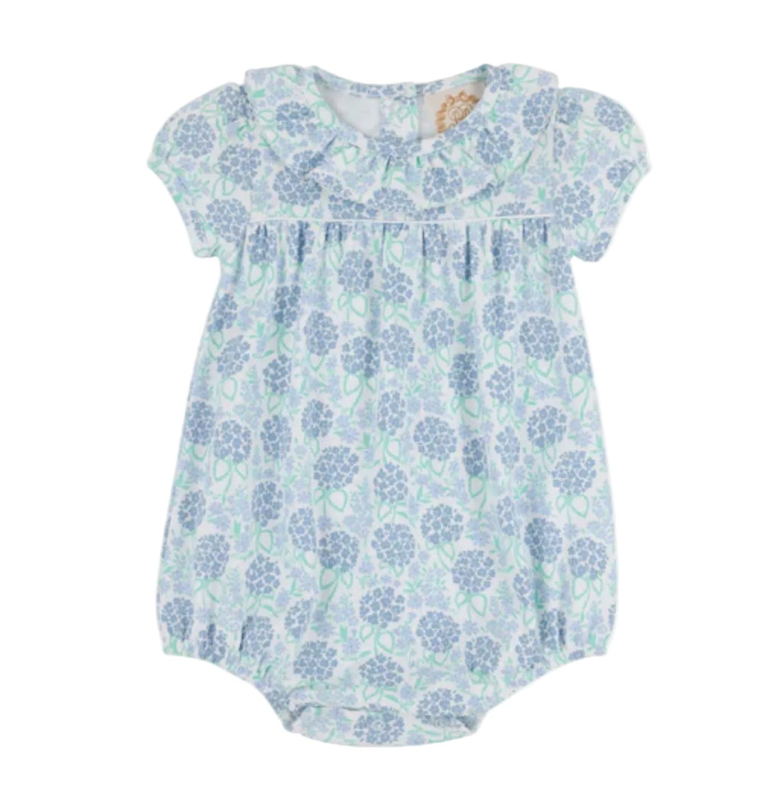 Ramona Ruffle Bubble - Handful of Hydrangeas Girl Bubble Beaufort Bonnet 