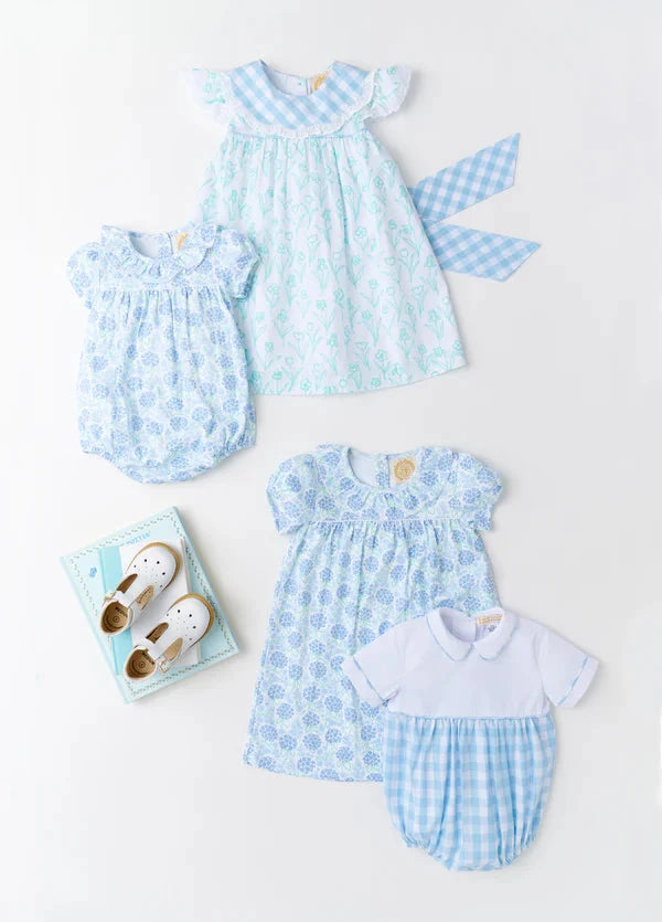 Ramona Ruffle Bubble - Handful of Hydrangeas Girl Bubble Beaufort Bonnet 