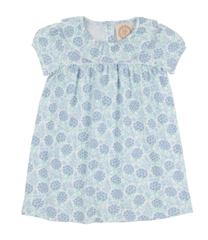 Ramona Ruffle Dress - Handful of Hydrangeas Girl Dress Beaufort Bonnet 