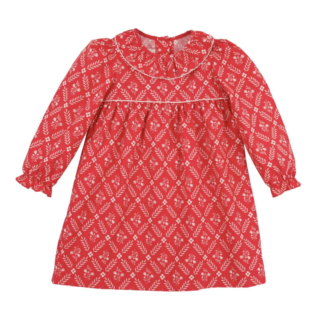 Ramona Ruffle Dress - Long Sleeve - Mayflower Musings Girl Dress Beaufort Bonnet 