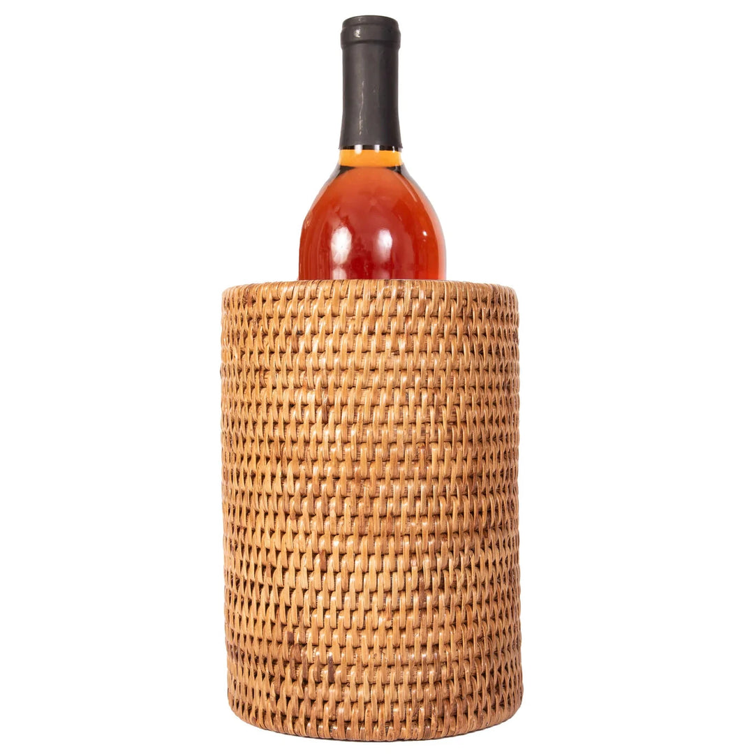 Rattan Stainless Steel Wine Chiller Wine Chiller Artifacts Trading Co 