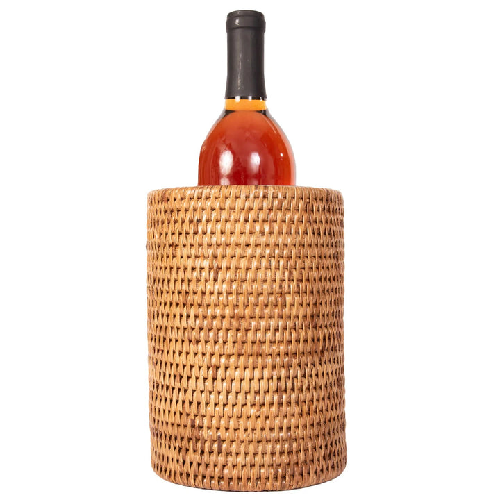 Rattan Stainless Steel Wine Chiller Wine Chiller Artifacts Trading Co 