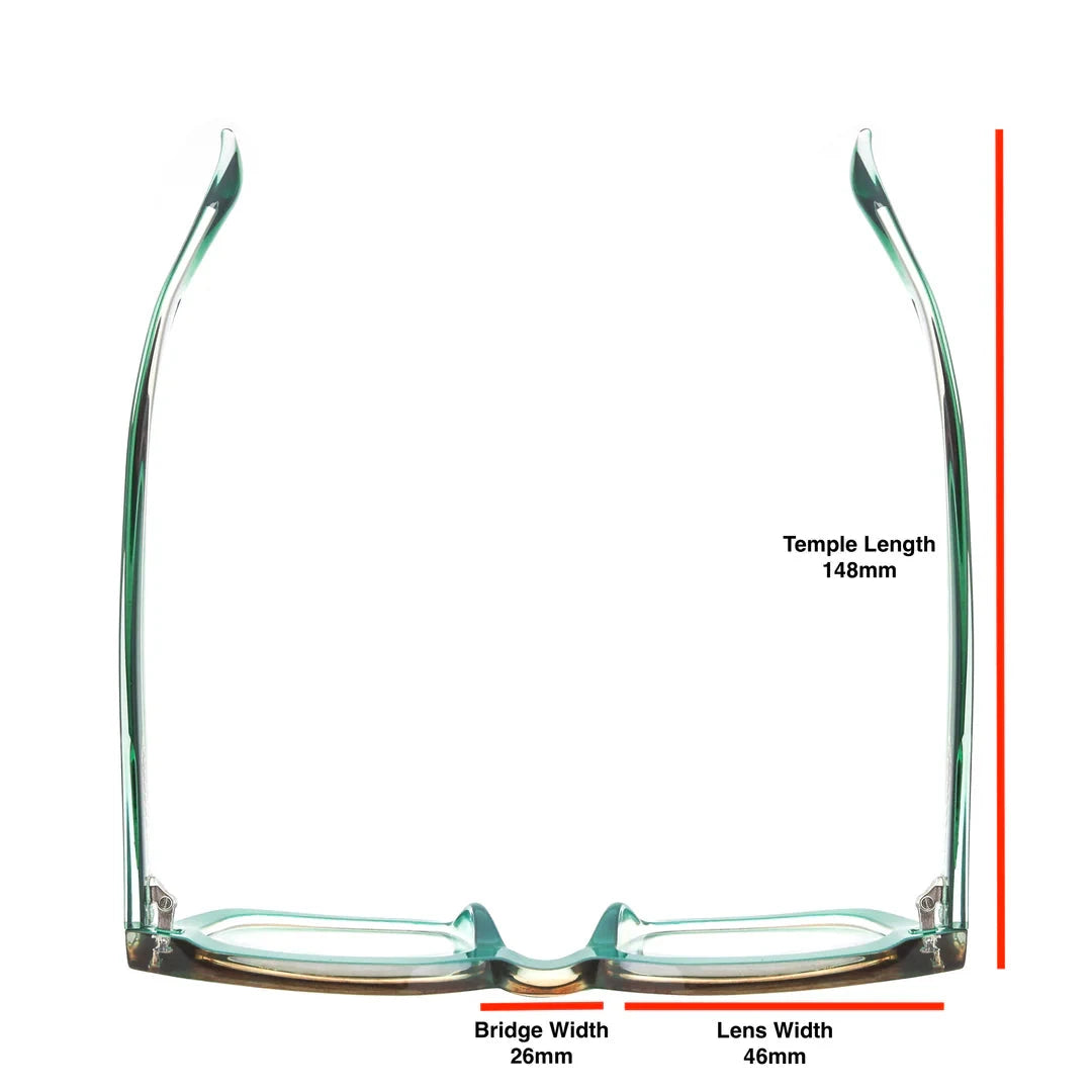 Raz Readers - Striped Green Reading Glasses Ryan Simkhai 