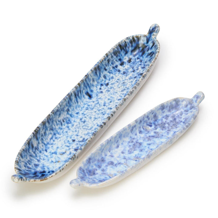 Reactive Glaze Tidbit Servers Serving Piece Two's Company 