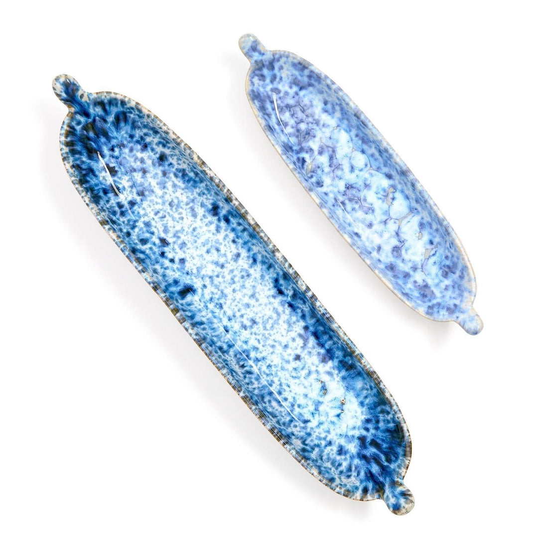Reactive Glaze Tidbit Servers Serving Piece Two's Company 