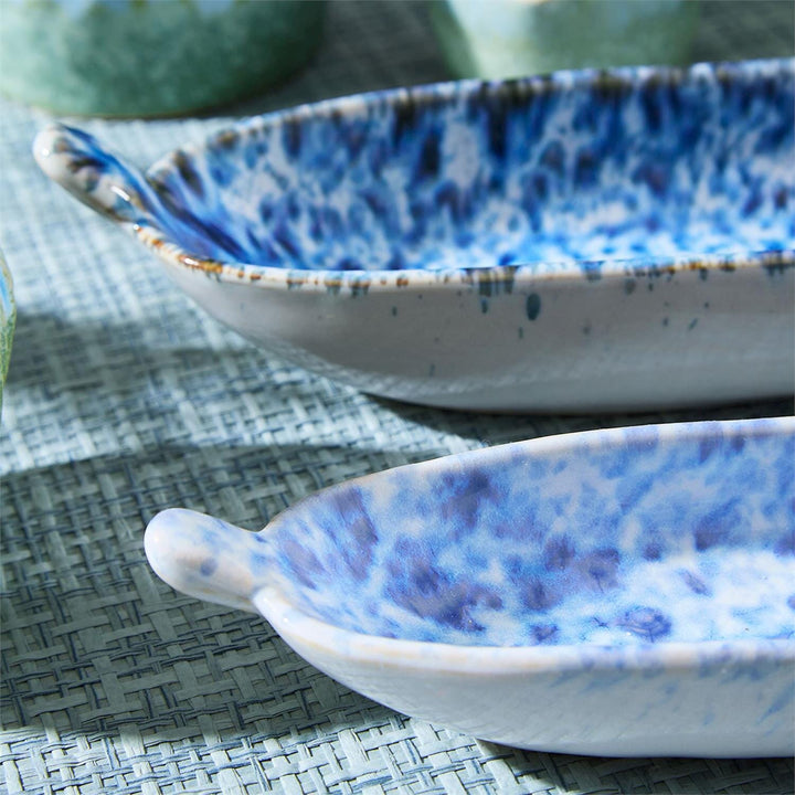 Reactive Glaze Tidbit Servers Serving Piece Two's Company 