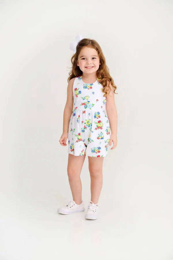 Reagan Romper - Biltmore Blooms Girl Romper Beaufort Bonnet 