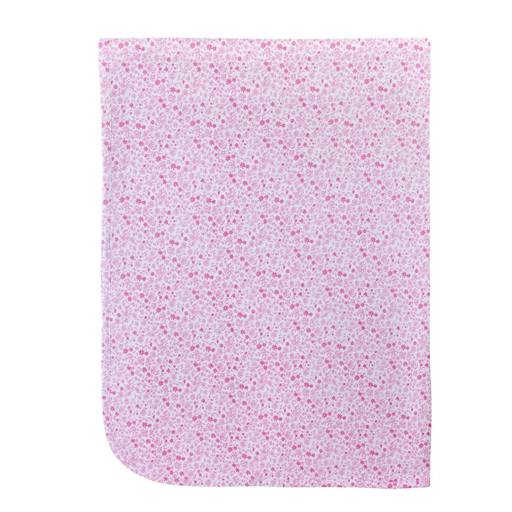 Receiving Blanket - Tiny Flowers Pink Baby Blanket Baby Club Chic 