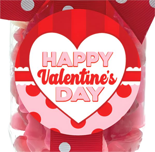 Red and White Heart Gummies - 3oz Food Oh Sugar White Heart 