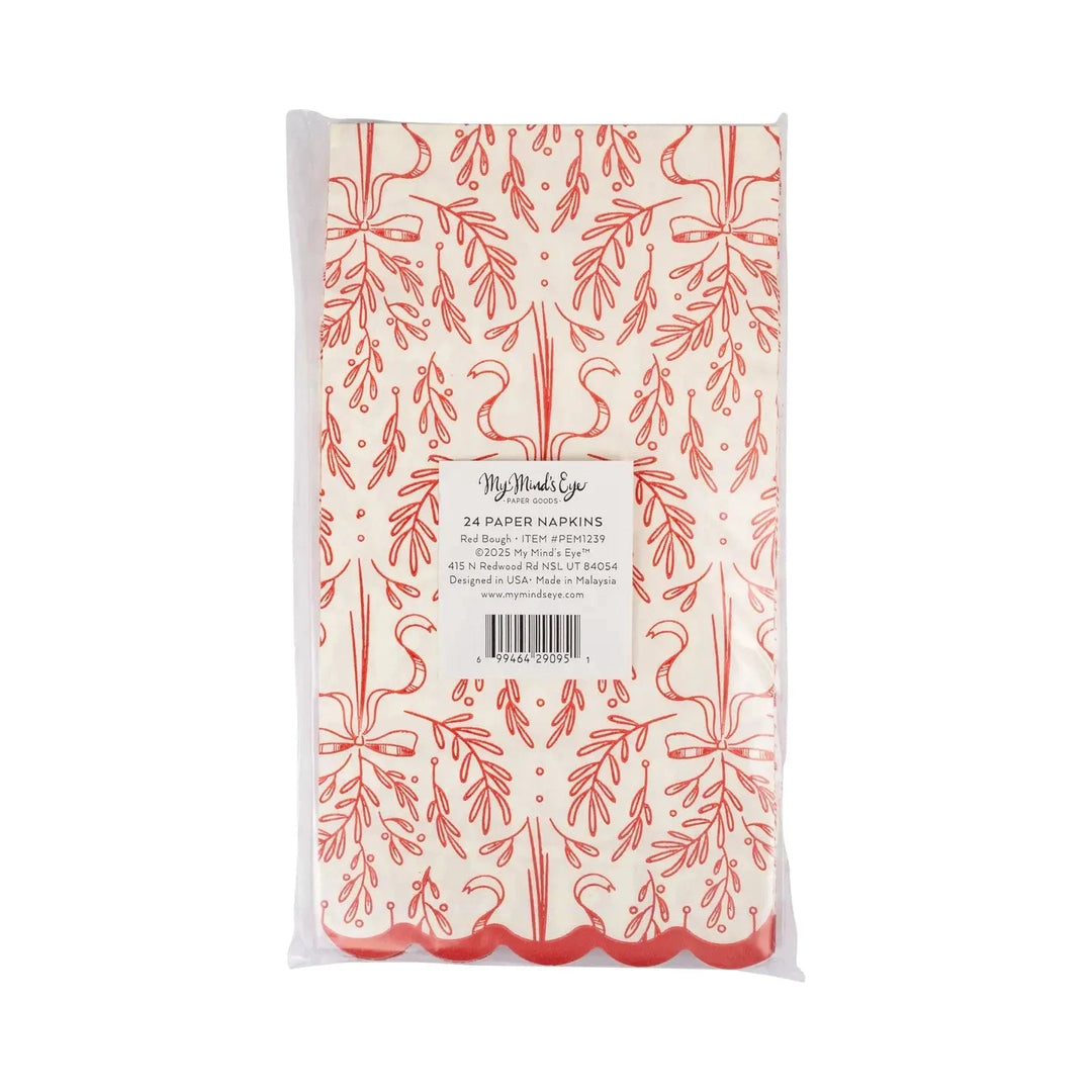 Red Bough Pattern Dinner Napkins Dinner Napkins My Mind's Eye 