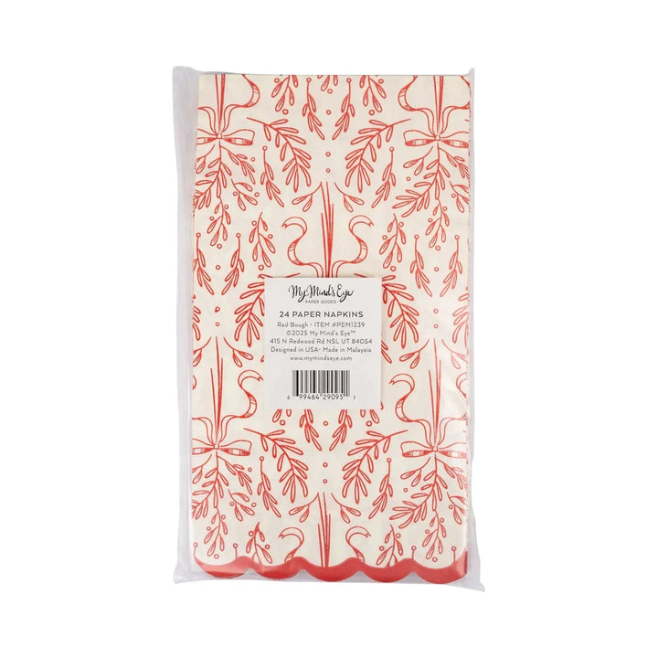 Red Bough Pattern Dinner Napkins Dinner Napkins My Mind's Eye 