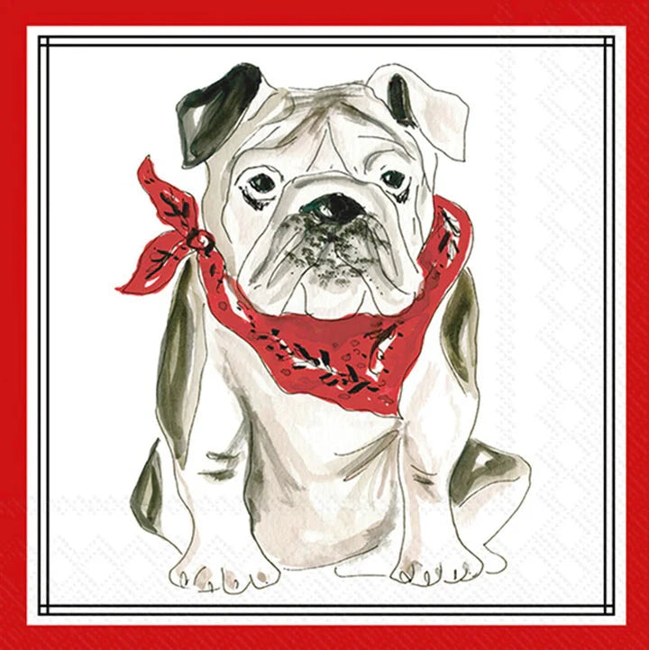 Red Bulldog Hometown Pride Cocktail Napkins Cocktail Napkins Boston International 