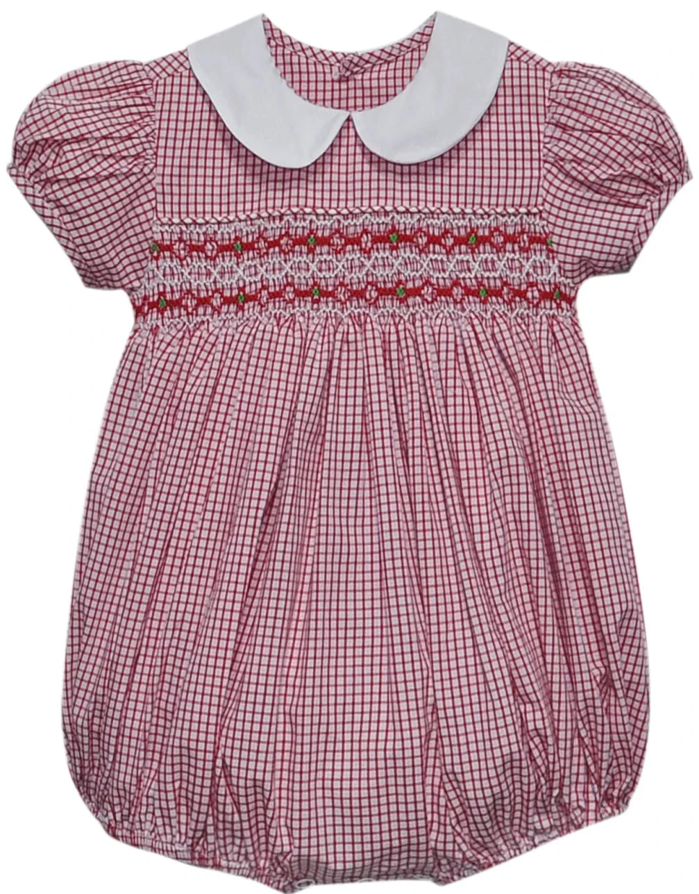 Red Juliette Smocked Bubble Girl Bubble Remember Nguyen 