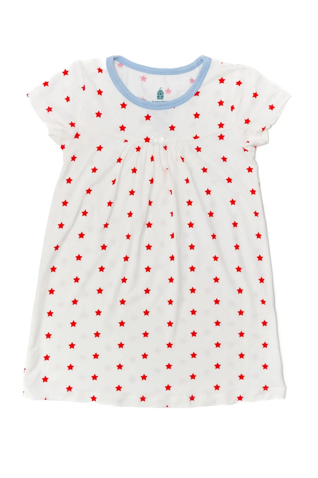Red Stars Bamboo Nightgown Dress Girl Pajamas The Uptown Baby 