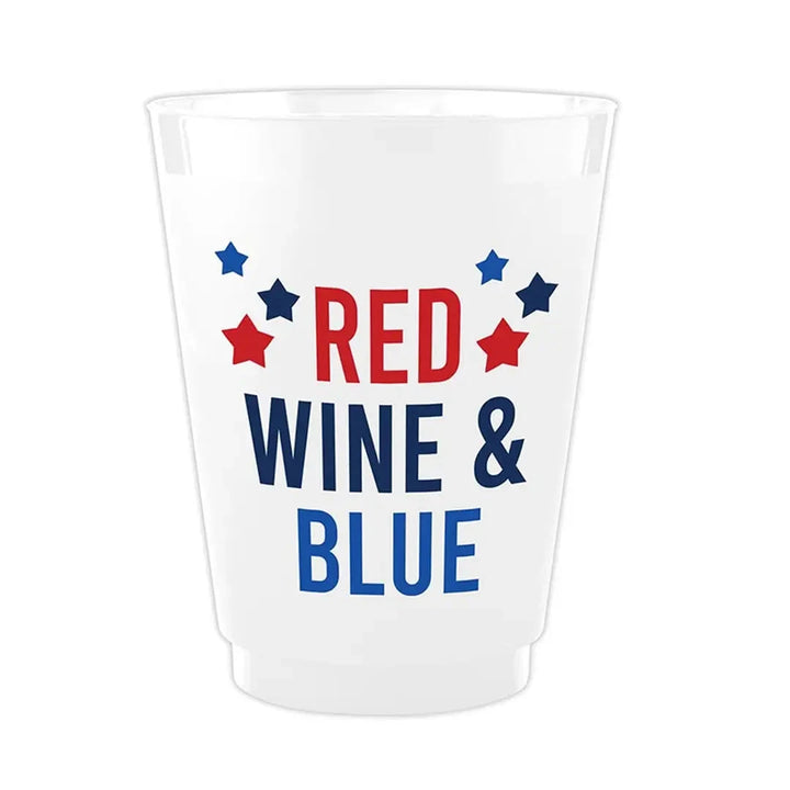 Red, Wine and Blue Shatterproof Cups - Set of 8 Shatterproof Cups Creative Brands - Slant 