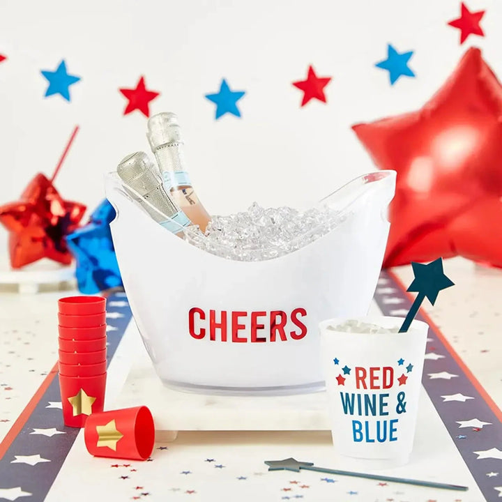 Red, Wine and Blue Shatterproof Cups - Set of 8 Shatterproof Cups Creative Brands - Slant 