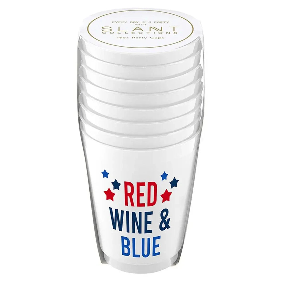 Red, Wine and Blue Shatterproof Cups - Set of 8 Shatterproof Cups Creative Brands - Slant 