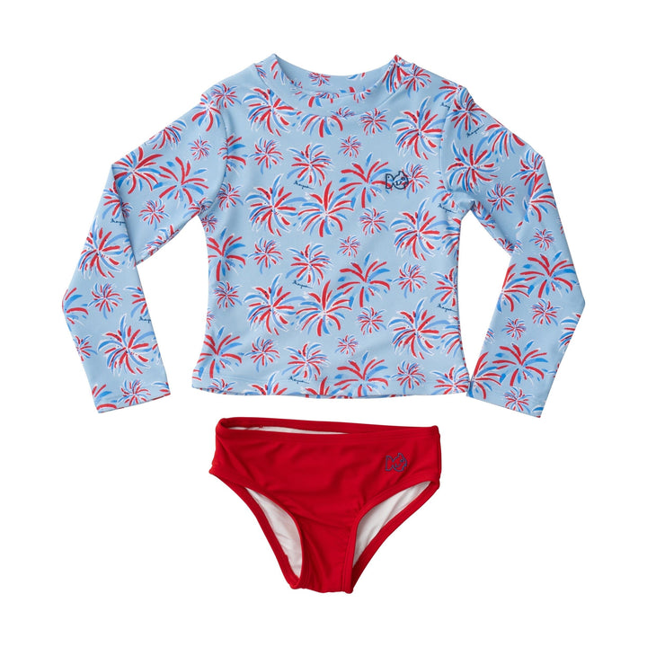 Reef Rashguard Swim Set - Fireworks Girl Bathing Suit Prodoh 