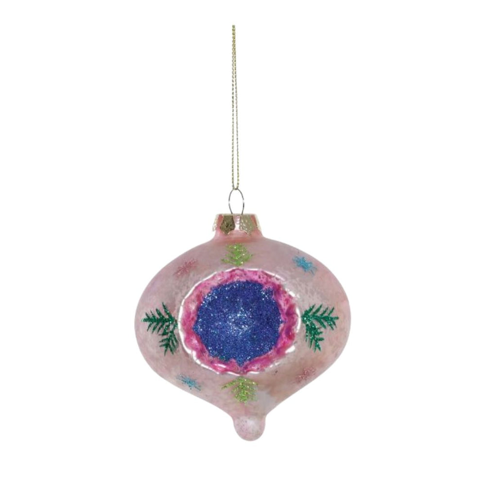 Reflector Drop Ornament Christmas Ornament 180 Degrees Lilac 