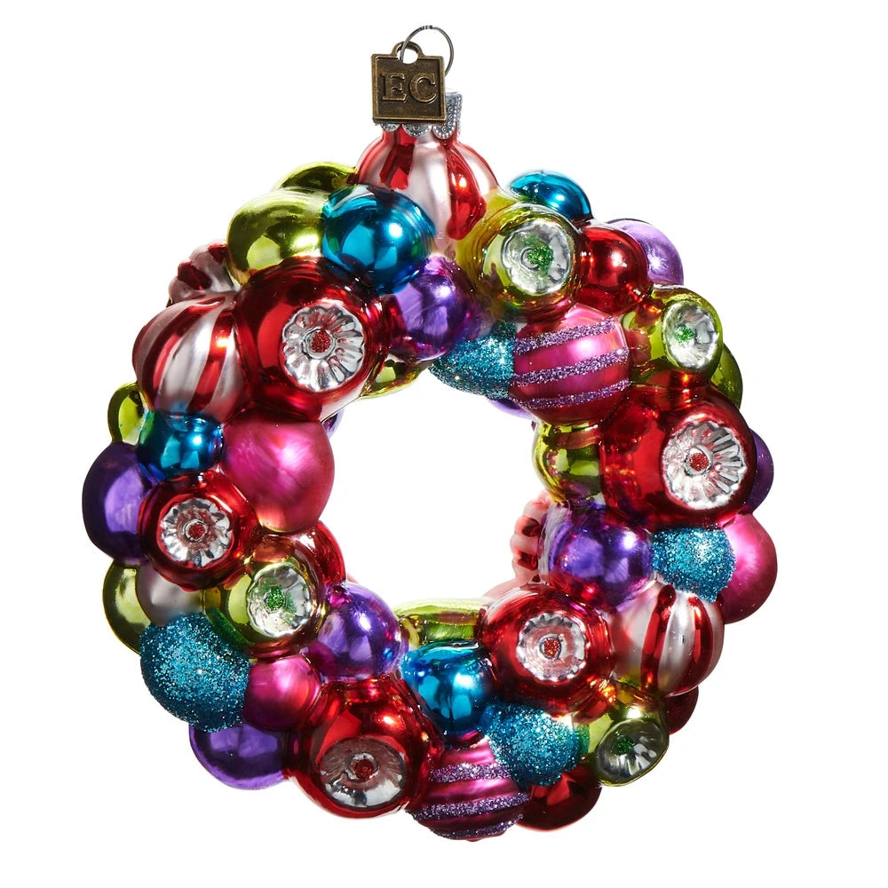Reflector Wreath Ornament Christmas Ornament RAZ 