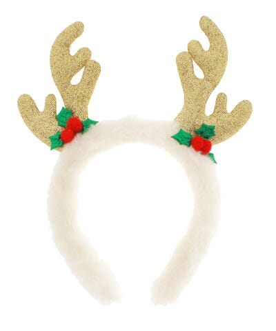 Reindeer Christmas Headband Accessories Golden Stella 