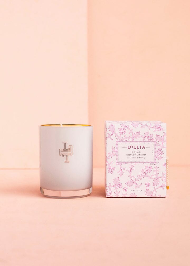 Relax Boxed Perfume Luminary Candle Lollia 