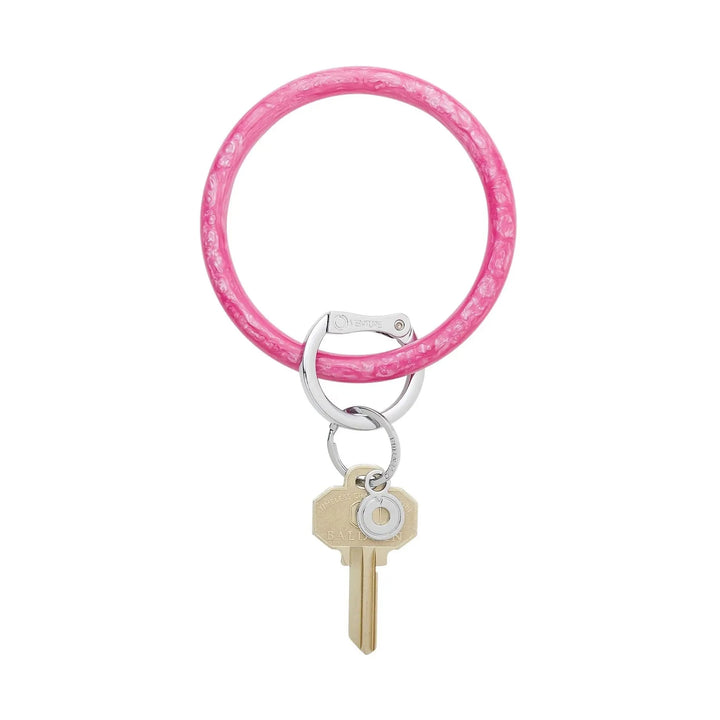 Resin Big O® Key Rings Keychain O Venture Pink Topaz 
